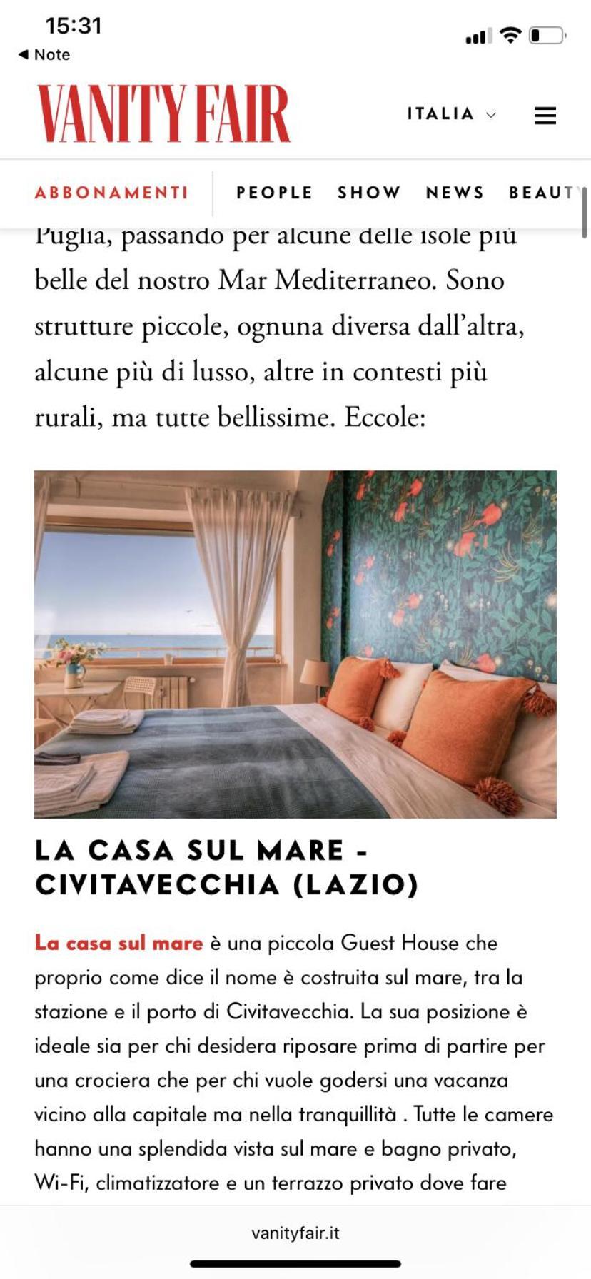 Bed and Breakfast La Casa Sul Mare Civitavecchia Zewnętrze zdjęcie